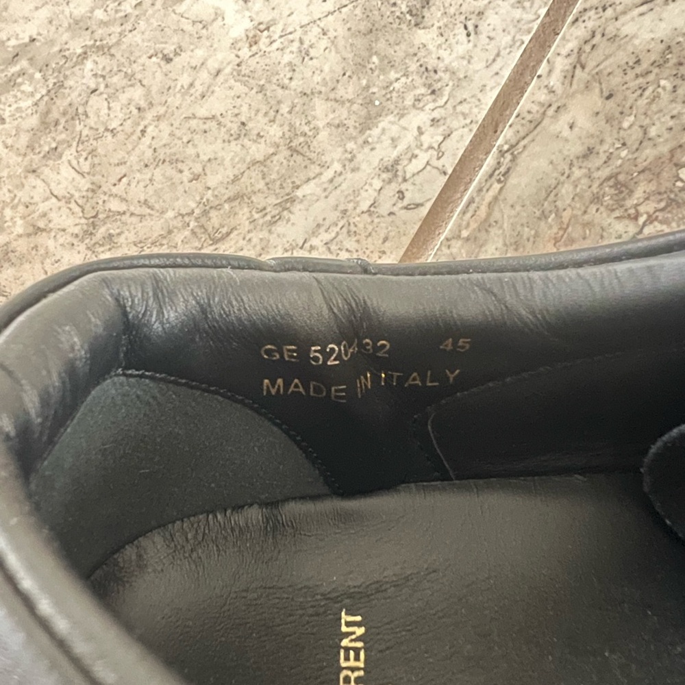 Saint Laurent Black and Blue Men's Sneakers - Picture 4 of 5
